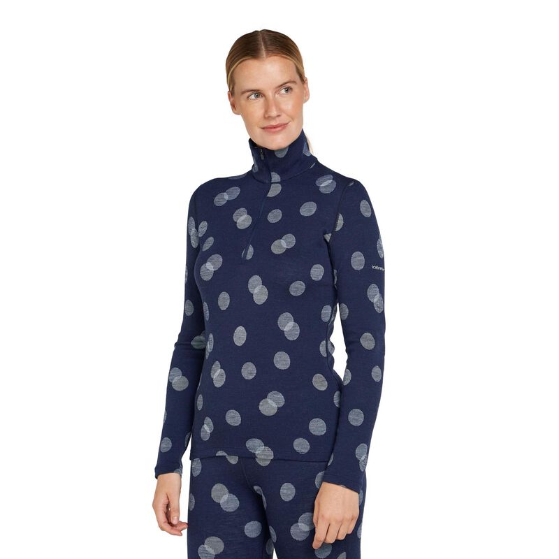 Icebreaker W Merino 260 Vertex LS Half Zip Falling Flakes image number 0